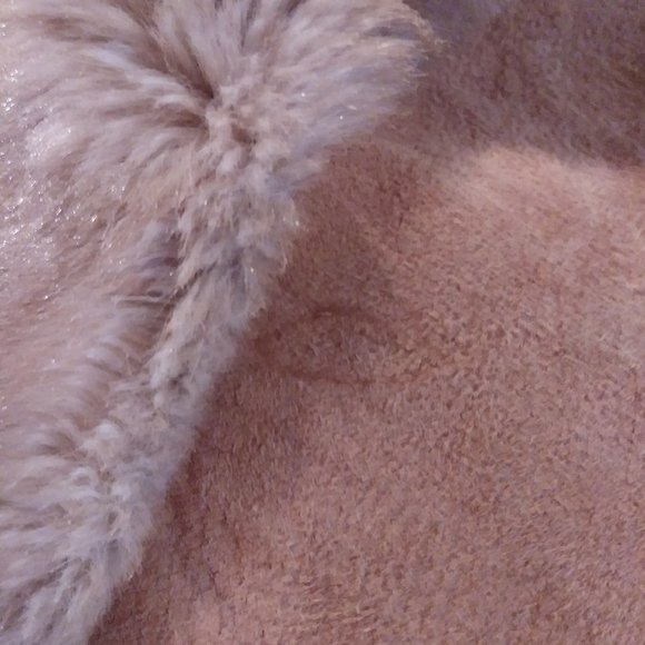 Vintage 60s Lilli Ann Suede/Faux Fur Belted Coat - Picture 11 of 16